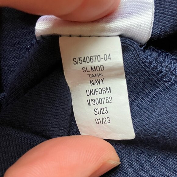 NWT Gap Modern Tank Top Navy Blue Womens size Small Tall - Picture 11 of 11
